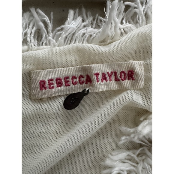 Rebecca Taylor Blouse 4 Tweed Leather‎ Peplum Coquette Old Money Luxury $350 - Picture 16 of 16